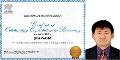美迪西生物部VP汪俊博士被美国生物化学药理杂志授予杰出贡献奖