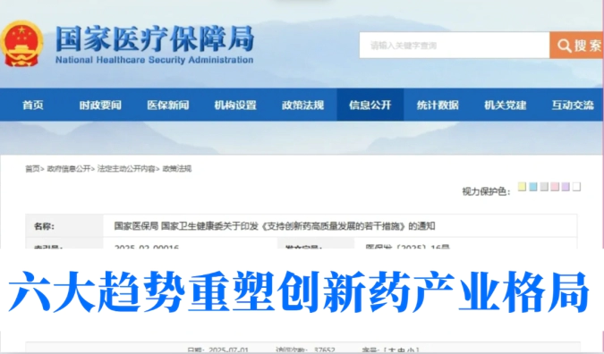 创新药迎重磅政策支持！美迪西助力药企加速抢占黄金窗口
