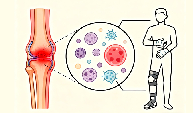 骨关节炎(Osteoarthritis)是最常见的关节疾病,属于一种退行性病变,可分为原发性(特发性)和继发性两种类型