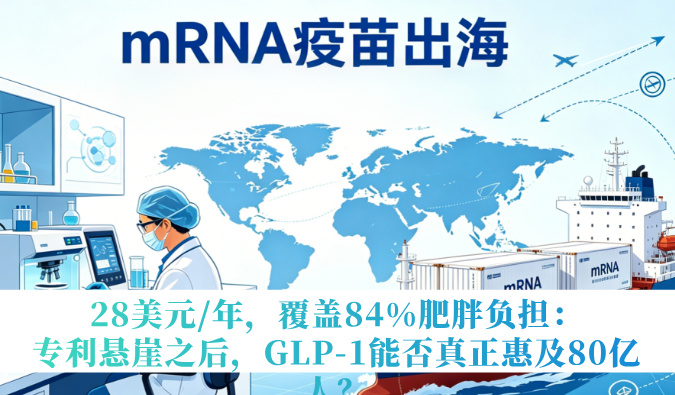 28美元/年，覆盖84%肥胖负担：专利悬崖之后，GLP-1能否真正惠及80亿人？