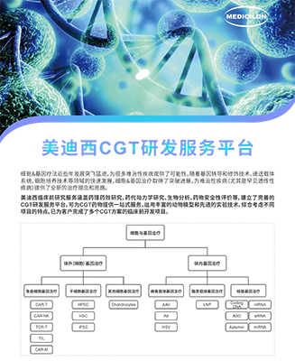 美迪西CGT研发服务平台