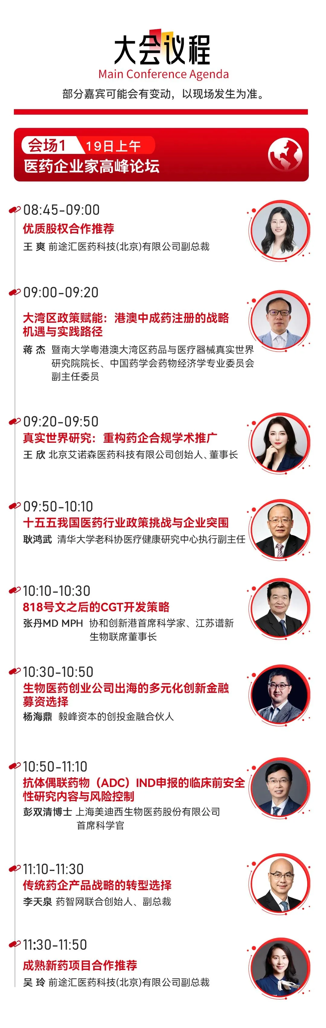 全国医药创新与出海大会 大会议程.webp