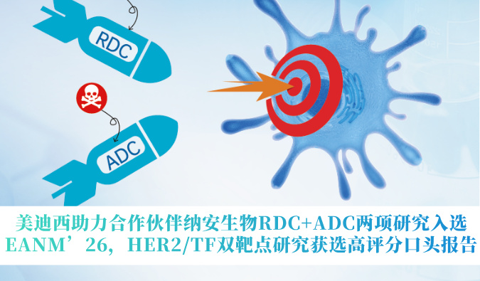 美迪西助力合作伙伴纳安生物RDC+ADC两项研究入选EANM’26，HER2/TF双靶点研究获选高评分口头报告